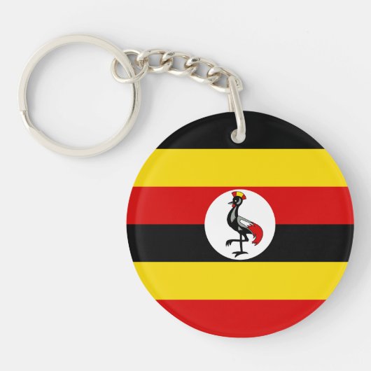 Flagge Ugandas Schlüsselanhänger (Vorderseite)