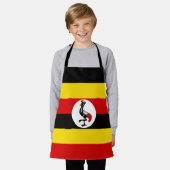 Flagge Ugandas Schürze (Getragen)