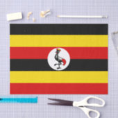 Flagge Ugandas Seidenpapier (Handwerk)
