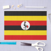 Flagge Ugandas Seidenpapier (Handwerk)