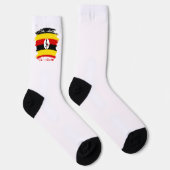 Flagge Ugandas Socken (Rechts)