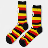 Flagge Ugandas Socken (Linkes Detail)