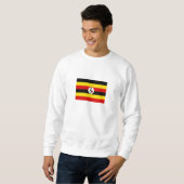 Flagge Ugandas Sweatshirt (Vorne ganz)