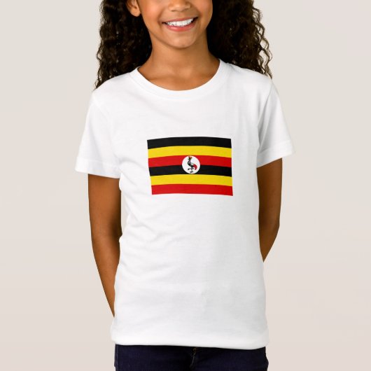 Flagge Ugandas T-Shirt (Vorderseite)
