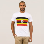 Flagge Ugandas T-Shirt (Vorne ganz)