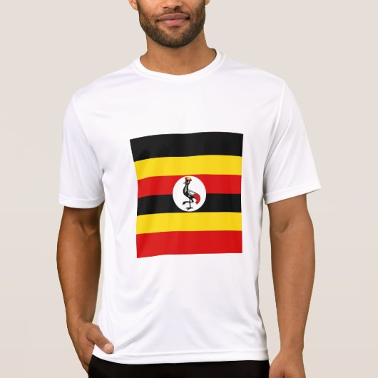Flagge Ugandas T-Shirt (Vorderseite)