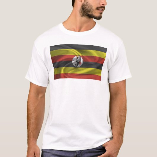 Flagge Ugandas T-Shirt (Vorderseite)