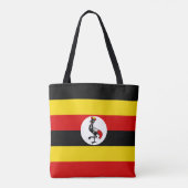 Flagge Ugandas Tasche (Rückseite)