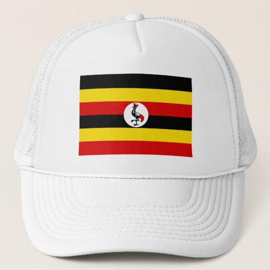 Flagge Ugandas Truckerkappe (Vorderseite)