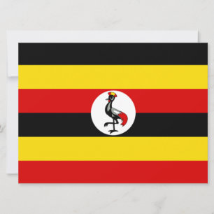 Flagge Ugandas (Uganda) Karte
