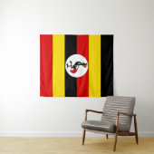 Flagge Ugandas Wandteppich (Beispiel (Horizontal))