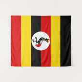 Flagge Ugandas Wandteppich (Vorderseite (Horizontal))