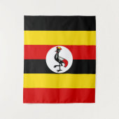 Flagge Ugandas Wandteppich (Vorderseite)