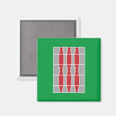 Flagge Umbriens (Italien) Magnet (Vorderseite/Rückseite)