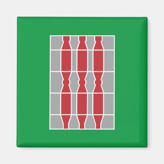 Flagge Umbriens (Italien) Magnet (Vorne)