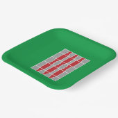 Flagge Umbriens (Italien) Pappteller (Gewinkelt)