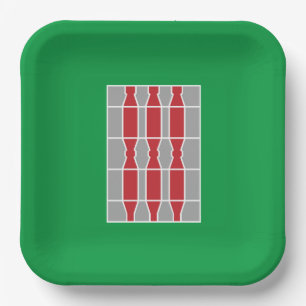 Flagge Umbriens (Italien) Pappteller