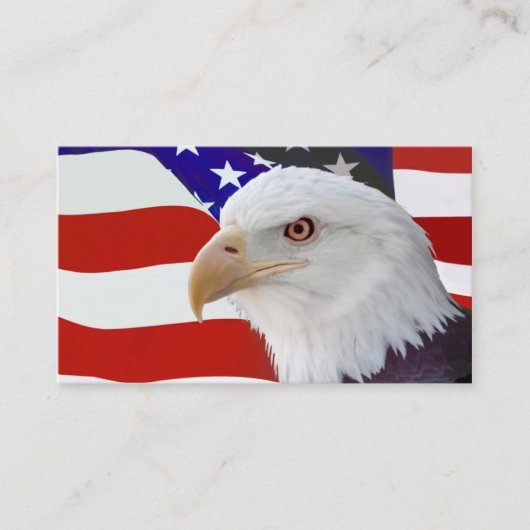 Flagge und Adler Visitenkarte (Vorderseite)