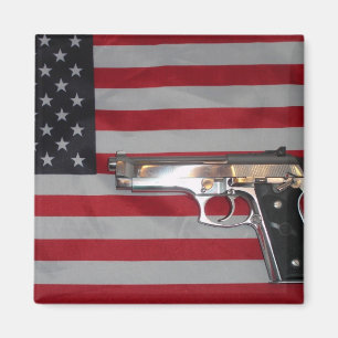 Flagge-und Gewehr-Magnet Magnet