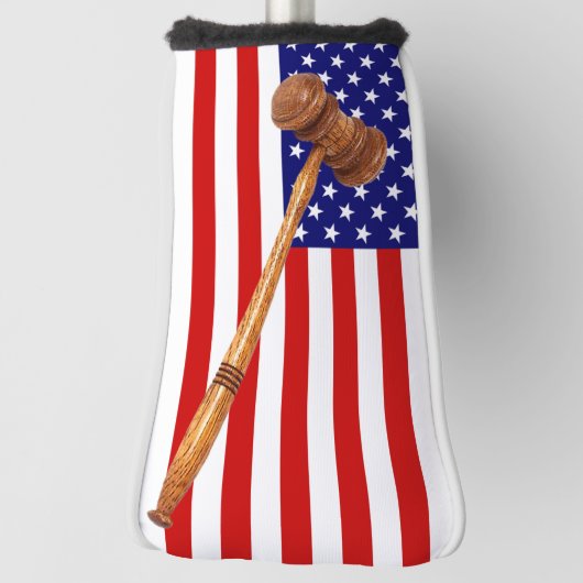 FLAGGE UND HAMMER GOLF HEADCOVER (Rotieren 90)