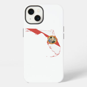 Flagge und Karte des Bundesstaates Florida iPhone 13 Hülle