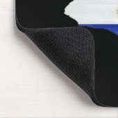 Flagge und Karte von El Salvador Mousepad (Ecke)