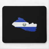 Flagge und Karte von El Salvador Mousepad (Vorne)