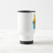 Flagge und Karte von Indien Reisebecher (Mittel)