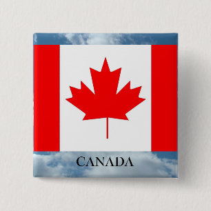 Flagge und Länderpin Button