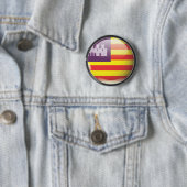 Flagge und Schild von Balearen Button (Beispiel)