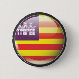 Flagge und Schild von Balearen Button