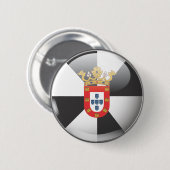 Flagge und Schild von Ceuta Button (Vorne & Hinten)