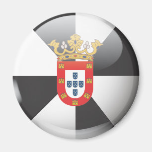 Flagge und Schild von Ceuta Magnet