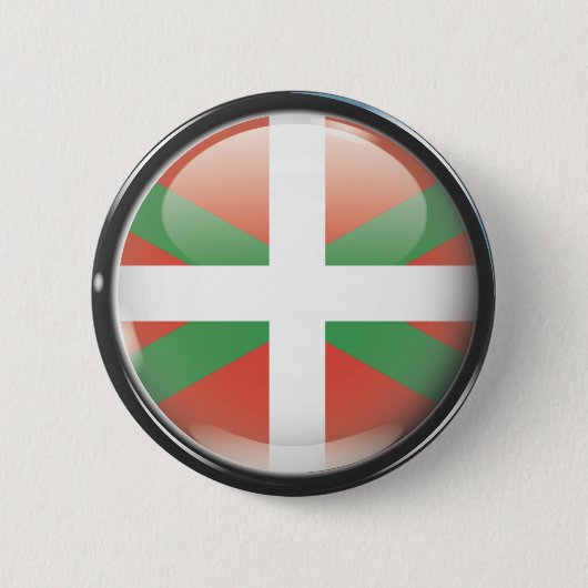 Flagge und Schild von Euskadi Button (Vorderseite)