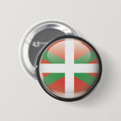 Flagge und Schild von Euskadi Button (Vorne & Hinten)