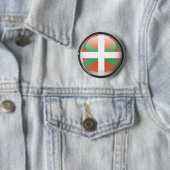 Flagge und Schild von Euskadi Button (Beispiel)
