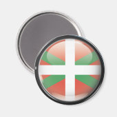 Flagge und Schild von Euskadi Magnet (Vorderseite/Rückseite)