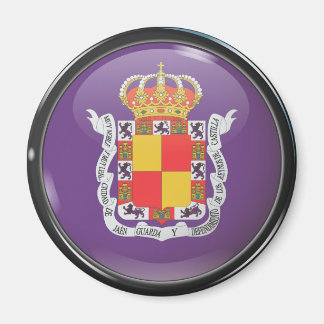 Flagge und Schild von Jaén Magnet