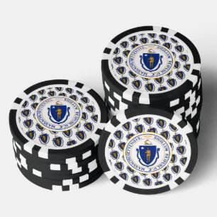 Flagge und Siegel von Massachusetts, Massachusetts Pokerchips