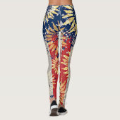 Flagge und Sonnenblumen Leggings (Rückseite)