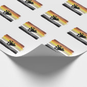 FLAGGE UND SYMBOL DES GESCHMACKVOLL GESCHENKPAPIER (Ecke)