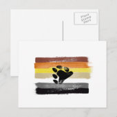 FLAGGE UND SYMBOL DES GESCHMACKVOLL POSTKARTE (Vorne/Hinten)