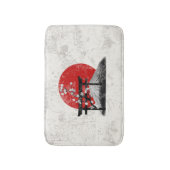 Flagge und Symbole Japans ID153 Badematte (Vorderseite Vertikal)
