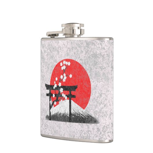 Flagge und Symbole Japans ID153 Flachmann (Links)