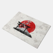 Flagge und Symbole Japans ID153 Fußmatte (Schrägansicht)