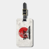 Flagge und Symbole Japans ID153 Gepäckanhänger (Vorderseite vertikal)