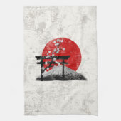 Flagge und Symbole Japans ID153 Küchentuch (Vertikal)