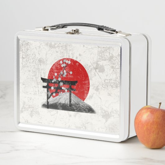 Flagge und Symbole Japans ID153 Metall Lunch Box (Beispiel)