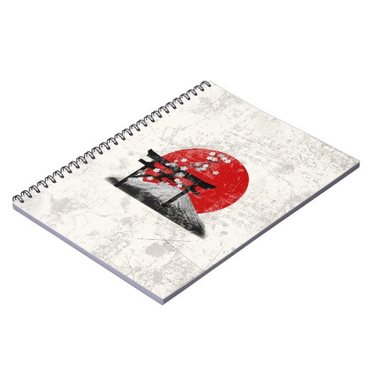 Flagge und Symbole Japans ID153 Notizblock (Linke Seite)