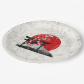 Flagge und Symbole Japans ID153 Pappteller (Schrägansicht)